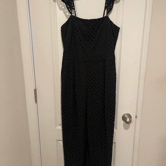 Black Eyelet Peplum sleeve JCrew Jumpsuit/Romper. Never worn. - Picture 5 of 5